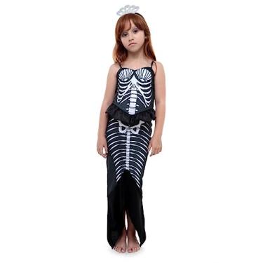 Imagem de FANTASIA SEREIA ESQUELETO INFANTIL-P
