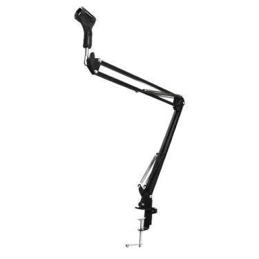 Imagem de Suporte Pedestal para Microfone de Mesa Podcast Gravaçao Transmissao A
