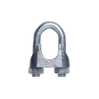 Imagem de Kit 50PC Grampo Clips Presilha Para Cabo de Aço M10 3/8 Carbografite