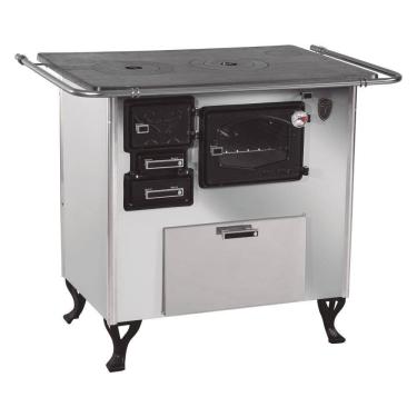 Imagem de Fogão A Lenha C Forninho C Caixa Dir. Inox Fornos Pinhal N2