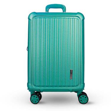 Imagem de Mala De Viagem Bordo rodas 360 em ABS Cad Embutido Sonatta, Verde