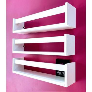 Imagem de Nicho Porta Livro Pelúcia bonecos Quarto de Bebê Estante Livreiro Infa