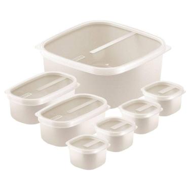 Imagem de Jogo De Potes Tramontina Mixcolor Em Polipropileno Cinza 7 Peças