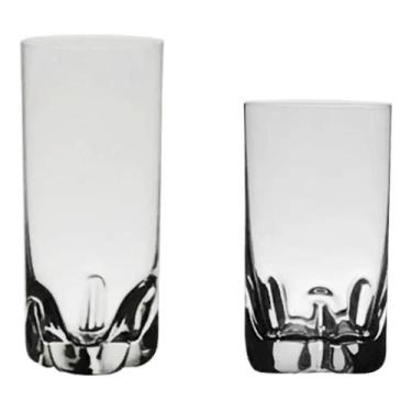 Imagem de Kit de Copos De Cristal Bohemia Para Água e Suco Trio 12 Peças - Bohem