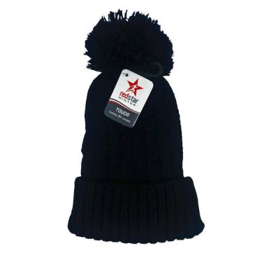 Imagem de Kit 20 Toucas De Inverno Pompom Preta Gorro Lã Tricot Frio