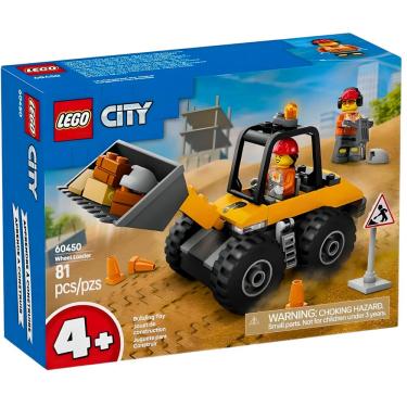 Imagem de Lego CIty Carregadeira de Rodas de Construção Amarela 60450
