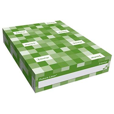 Imagem de Papel digital a laser Futa, branco, revestido de 2 lados, brilho 96, acabamento opaco, variedades de tamanhos e pesos. Texto e cartolina. (texto de 36 kg, 8,5 x 11)
