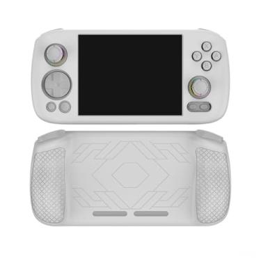 Imagem de Capa protetora de silicone à prova de choque para ANBERNIC RG 406H console de jogos capa macia acessórios (branca)