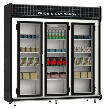 Imagem de Refrigerador/Expositor Auto Serviço 2,00m 3 Portas 1333L Frios e Latic