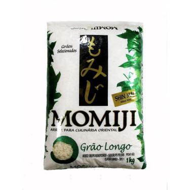 Imagem de Arroz Japonês Momiji Grão Longo 1Kg - Verde