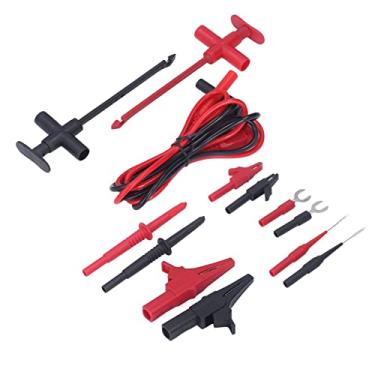 Imagem de Kit de Leads de Teste Multímetro, Cabo de Teste de Plug de Banana PVC PV, 30VAC-60VDC Máximo 19a para a Indústria
