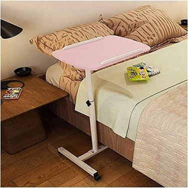 Imagem de Mesa de cabeceira lateral exclusiva em forma de C, mesa de laptop removível, ajustável, mesa dobrável para computador, mesa giratória para notebook, mesa de cabeceira, sofá-cama para camas e sofás