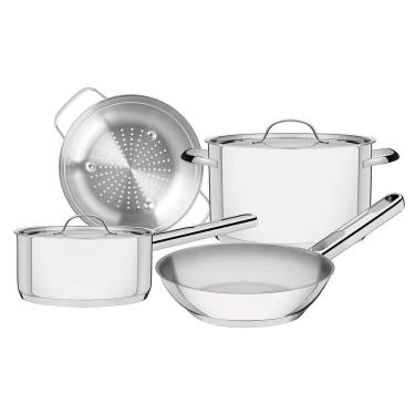 Imagem de Conjunto de Panelas em Aço Inox com 04 Peças Ísis - Tramontina