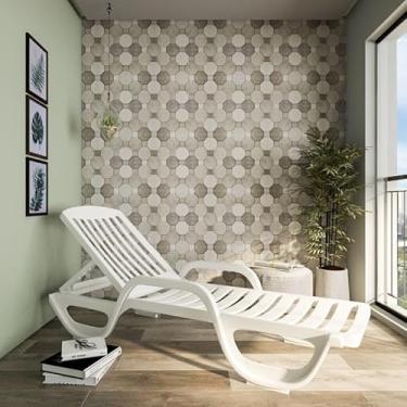 Imagem de Espreguiçadeira Sancho com Rodas Branca