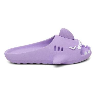 Imagem de Chinelo Infantil Nuvem Slide Sharky Fun Tubarão Punk E Barbatana - Tri