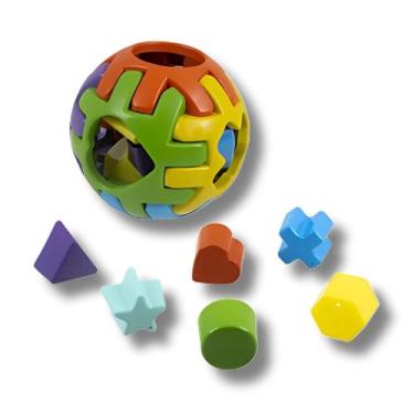 Imagem de Bola Infantil Brinquedo Educativo de Encaixar - Pequena - Kendy Brinqu
