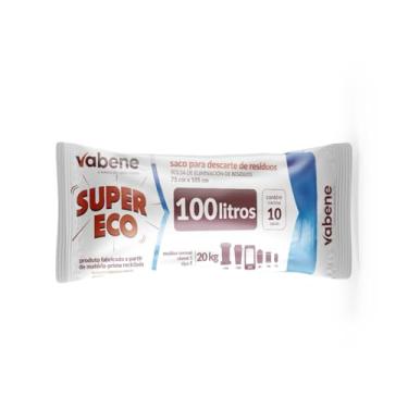 Imagem de Saco Para Descarte De Resíduos Super Eco Azul 100L 10 unidades, Vabene