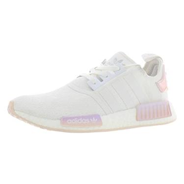 Imagem de adidas Tênis de corrida feminino NMD_r1, Alabastro branco/rosa - branco puro, 35