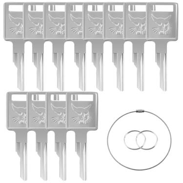 Imagem de D250 12 chaves de ignição 6709527 6693241 A77313 307852A1 714602 compatível com carregador Bobcat Skid Steer S100 S130 S150 A220 A300 T110 T1400 T180 T190 T200 T250 T300 T320 T450 T550