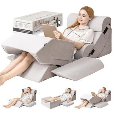 Imagem de Conjunto de travesseiros ortopédicos Bed Wedge, quinto trimestre, 9 un