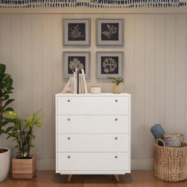 Imagem de Cômoda Retrô Palmas 4 GV Branca - Mobly