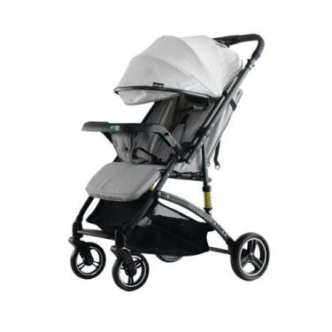 Imagem de Carrinho Bebê Passeio Alça Reversível Yougo Cinza Maxi Baby