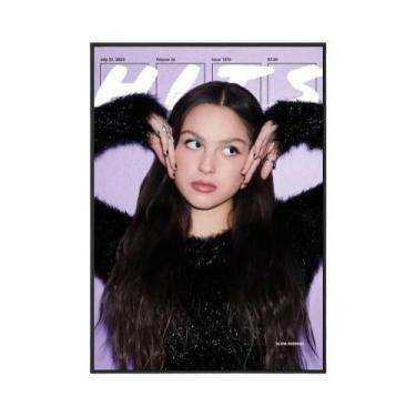 Imagem de Cantor O-Olivia R-Rodrigo Poster Imprime Fotos de Parede Sala de estar