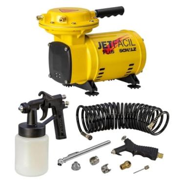 Imagem de Mini Compressor Ar Direto Jet Fácil Plus Schulz Com Kit 220M