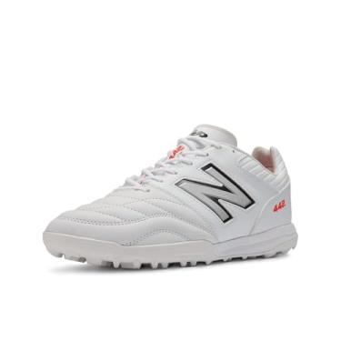 Imagem de New Balance Tênis de futebol masculino 442 Pro Tf V2, Branco/preto/vermelho, 37