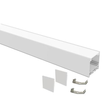 Imagem de Perfil De Sobrepor Taschibra Para Fita De Led Spire 35 Branco Com 1 Metro
