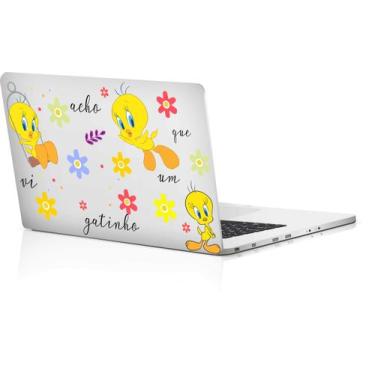 Imagem de Adesivo para Notebook Acho que vi um gatiho - Lojinha da Luc