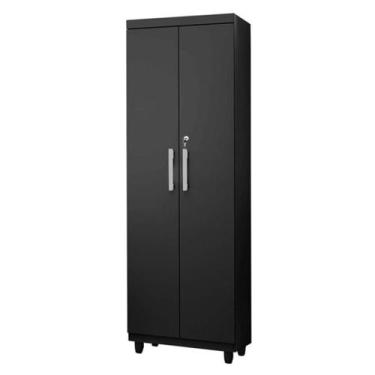 Imagem de Armário Multiuso Sapateira 2 portas com Chave Isabela Cor Preto - Rud 