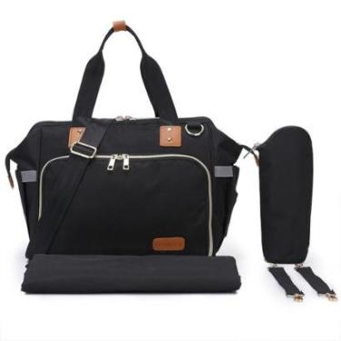 Imagem de Mochila Maternidade Reforçada Viagem Mamãe Bebê Menina Menino-Feminino