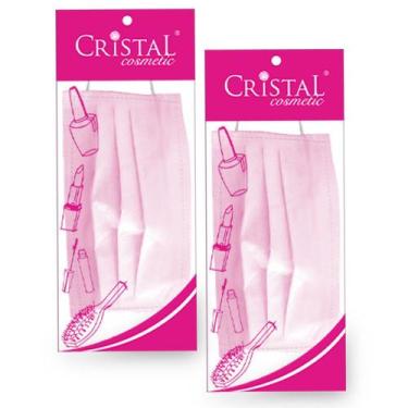 Imagem de Mascara Facial Descartavel Infantil Cristal Rosa 02 pacotes c/ 10 unid