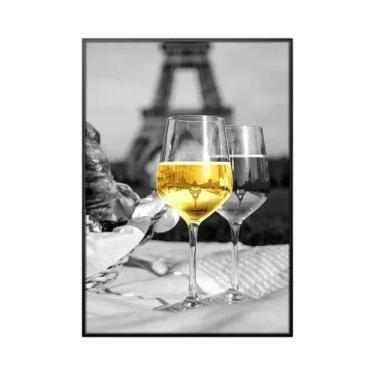 Imagem de Copo De Vinho Para Barco Pequeno, Impressão Em Tela, Decoração Moderna