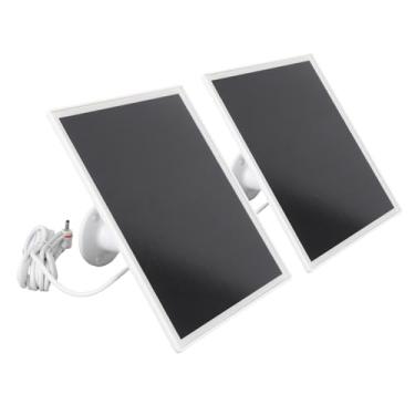 Imagem de GOWENIC Painel Solar de 6W para Câmera de Segurança, 2 PCS Painel Solar para Spotlight Cam Plus/Pro, IP66 à Prova D'água, Cabo de 9,8 Pés, Suporte Ajustável Em 360 °