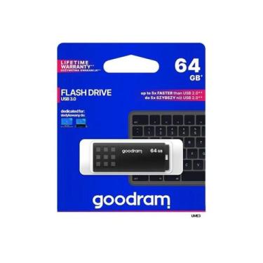 Imagem de Pen Drive UME3 Preto USB 3.0 64GB GOODRAM