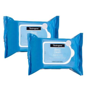 Imagem de Kit 2 Lenço Demaquilante Neutrogena Deep Clean 25 Unidades