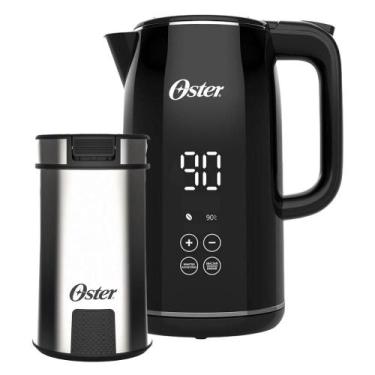 Imagem de Kit Chaleira Digital 1,7L e Moedor de Café Inox Oster, 220V