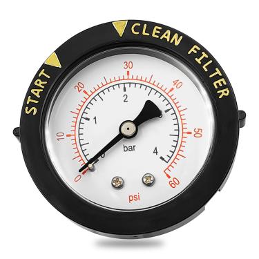 Imagem de LUKYER Substituição do medidor de pressão de montagem traseira 190059 para Pentair Star Polimérico, Meteor, Sand Dollar, Cristal-Flo II e SMBW 4000, Nautilus Plus, suporte superior de meteoro, Tagelus, Triton II