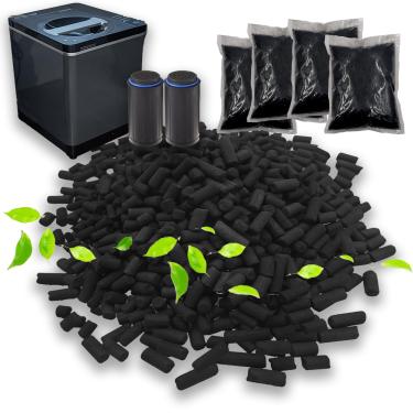 Imagem de PurifyLogix Pacote Com 4 Recargas De Filtro Absorvente Odores Para Compostor Inteligente Resíduos Vitamix Fc-50-Sp Foodcycler, Filtros Carvão Ativado Reposição Compatíveis Composteira Elétrica