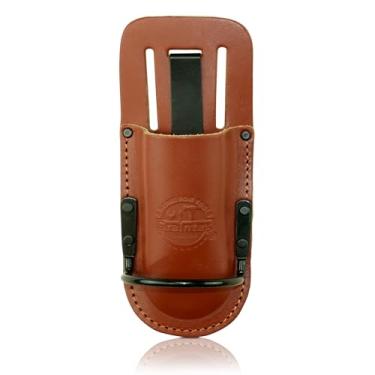 Imagem de Graintex Alicate, tesoura de poda e coldre de martelo para cinto de ferramentas, bolsa de ferramentas de couro para alicates, tesouras de jardim, tesouras de poda para fácil acesso, laço de martelo de