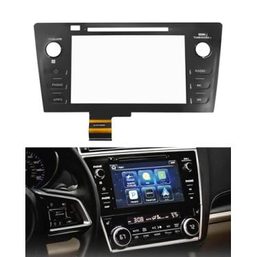 Imagem de TepHnf Substituição de rádio digitalizador de tela sensível ao toque para Subaru Legacy & Outback 86471-AL65A 86471-AL68A 86471-AL68A 86471-AL65B 86471-AL66A (botão de telefone)