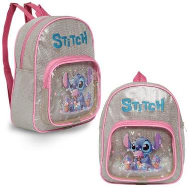 Imagem de Mochila Stitch Infantil Mini Bolsa Feminina Resistente - Plike