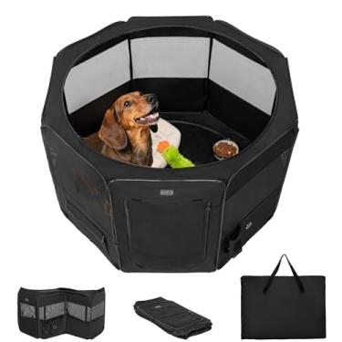 Imagem de Petsfit Cercadinho para Cachorro, Pop Up 36" Resistente Dobrável Médio Canil para Cachorro Cercadinho para Filhotes Cercadinho para Animais de Estimação Portátil para Ambientes Internos E Externos Com