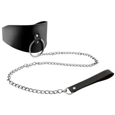 Imagem de Coleira Preto com Guia Rainha Dominatrixxx - Sexy shop