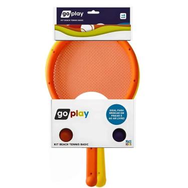 Imagem de Kit Tênis De Praia Go Play Com 2 Raquetes E 2 Bolinhas - Multikids