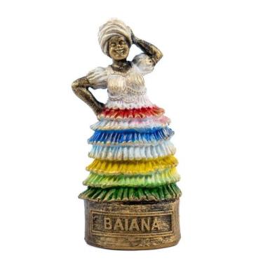 Imagem de Esculturas Orixás Baianas 10Cm Dourada Envelhecida Vintage - Lua Místi