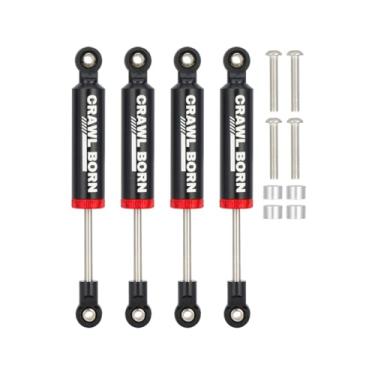 Imagem de 4pcs RC Shock Absorber Damper Internal Spring Built-in Spring for 1/10 RC Crawler Car Axial SCX10 I II III 90046 D90 RBX10 Wraith TRX4 MST Redcat Upgrade Parts (Black,90mm)