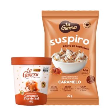 Imagem de Combo Pasta Amendoim Caramelo 450g + Suspiro Caramelo 30g La Ganexa